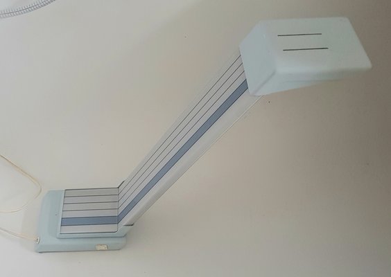 French Desk Lamp with Grey Stripes by J.D. Aznar, 1980s-QDP-1007299