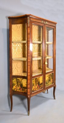 French Display Cabinet in Walnut and Sapele Mahogany, 1950s-CTD-1477143