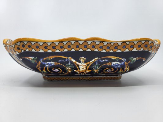 French Earthenware Dish with Italian Renaissance Decor-QCI-2035670