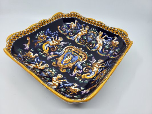 French Earthenware Dish with Italian Renaissance Decor-QCI-2035670