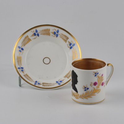 French Empire Cup & Saucer, Set of 2-WMV-1129507