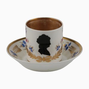 French Empire Cup & Saucer, Set of 2-WMV-1129507