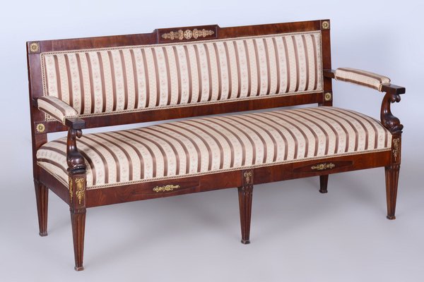 French Empire Mahogany Sofa, 1860s-WHY-1726509