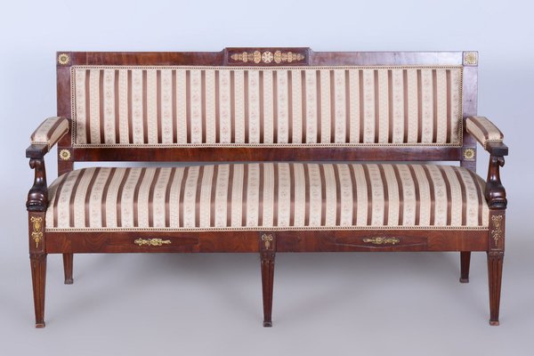 French Empire Mahogany Sofa, 1860s-WHY-1726509