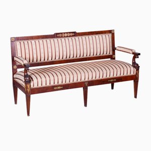 French Empire Mahogany Sofa, 1860s-WHY-1726509