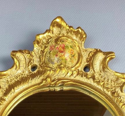 French Empire Style Mirror with Porcelain Frame, 1950s-GYX-1287064