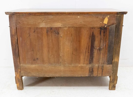 French Empire Style Walnut Commode Chest of Drawers, 1920s-RIU-1364690