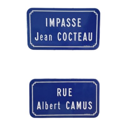 French Enamel Street Signs, Set of 2-FRB-1757829