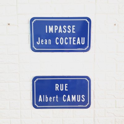 French Enamel Street Signs, Set of 2-FRB-1757829