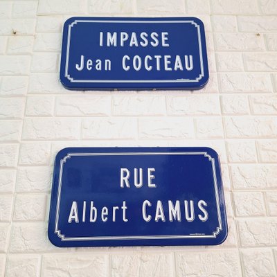 French Enamel Street Signs, Set of 2-FRB-1757829