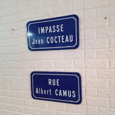 French Enamel Street Signs, Set of 2-FRB-1757829