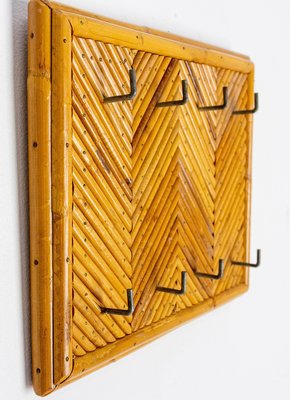 French Entry Hall Key Holder in Rattan, 1970-RIU-2027298