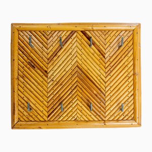 French Entry Hall Key Holder in Rattan, 1970-RIU-2027298