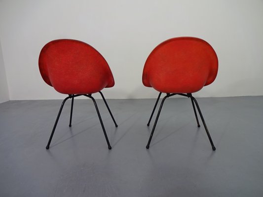 French Fiberglass Side Chairs, 1960s, Set of 2-RDW-566437