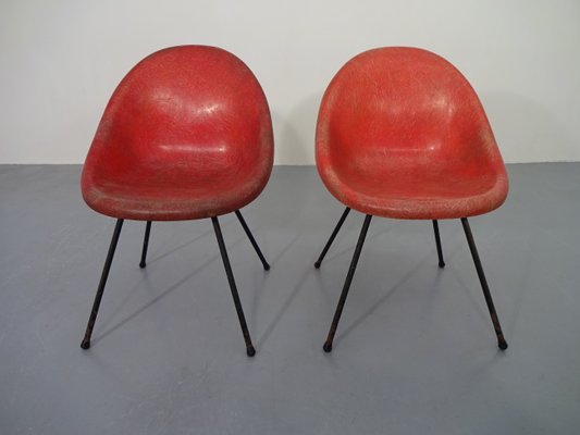 French Fiberglass Side Chairs, 1960s, Set of 2-RDW-566437