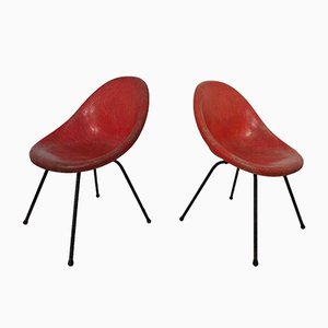 French Fiberglass Side Chairs, 1960s, Set of 2-RDW-566437