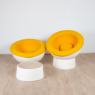 French Fiberglass Sphere Chair, 1960, Set of 2-VJZ-1820821