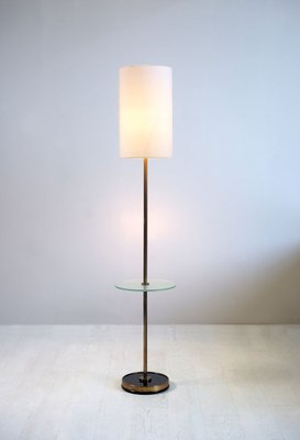 French Frosted Glass Floor Lamp, 1950s-FQ-888482