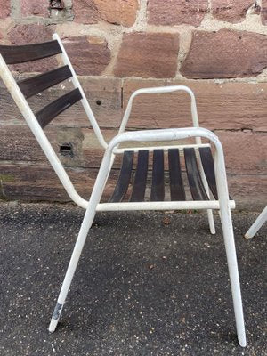 French Garden Chairs, 1970s, Set of 8-GQM-1166353