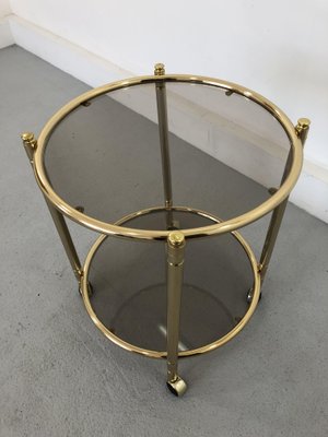 French Glass Bar Cart with Removable Tray, 1950s-JWH-1326430