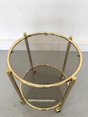 French Glass Bar Cart with Removable Tray, 1950s-JWH-1326430