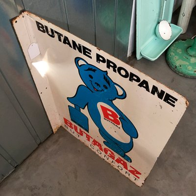 French Glazed Advertising Butagaz Sign, 1950s-BVG-570954