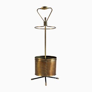 French Golden Brass Umbrella Stand by Mathieu Matégot, 1950s-FQ-582847