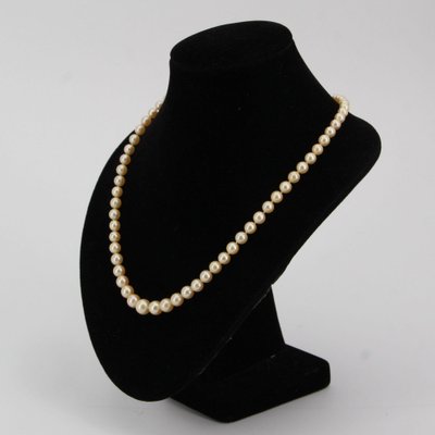 French Golden Falling Cultured Pearl Necklace, 1950s-OLU-981472