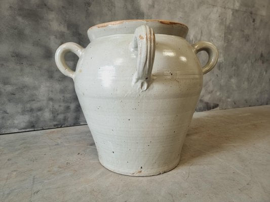 French Grepot Earthenware Plant Pot, 1930s-IFQ-2017321