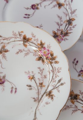 French Hand-Painted Dessert Plates, Set of 12-JWI-1794557