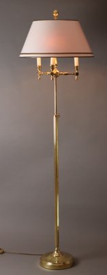 French Hollywood Regency Bouillotte Floor Lamp in Brass, 1970s-ESB-1790839