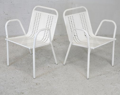 French Honeycomb Armchairs, 1950s, Set of 2-MAO-1229352