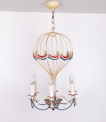 French Hot Air Balloon Chandelier, 1950s-GCG-2041807