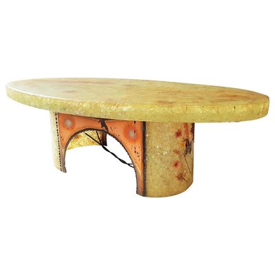 French Illuminated Resin Coffee Table from Accolay, 1968-POM-885530