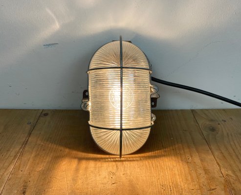 French Industrial Cast Iron Wall Lamp from Electro Fonte, Paris, 1960s-CGF-1393521