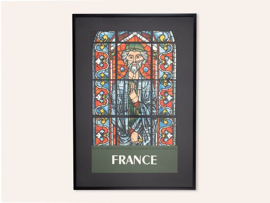 French La Cathédrale de Bourges Travel Poster from SNCF, Framed-GPP-1139971