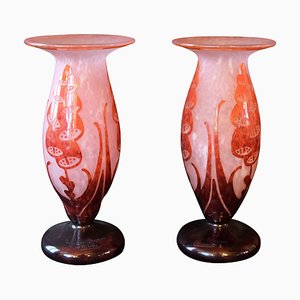 French Le Verre Vase,1920s, Set of 2-CXC-1229063