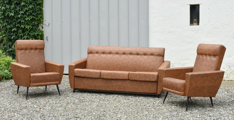 French Living Room Set, 1960s, Set of 3-CTD-979522