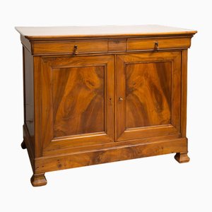 French Louis Philippe 2-Door Cappuccina Sideboard in Walnut, 19th Century-KKK-1796903