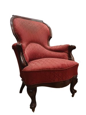 French Louis Philippe Armchair in Mahogany-ZFY-1357965