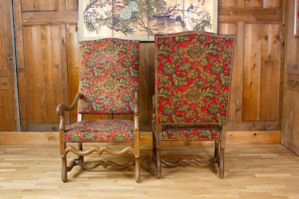 French Louis XIV Style Armchairs, 1800, Set of 2-BXG-1812659