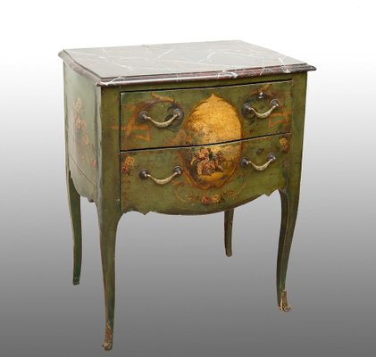 French Louis XV Bedside Table in Lacquered Wood from Dubois, 1683-KKK-1821634