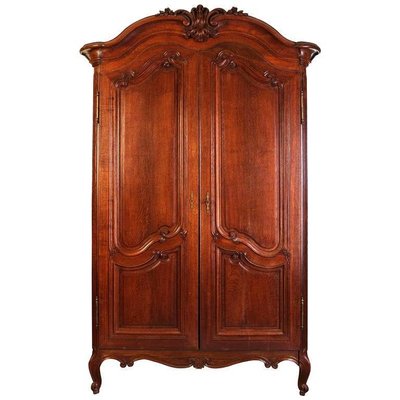 French Louis XV Period Walnut Bordelais Armoire-MBH-1032307