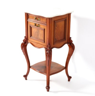 French Louis XV Style Nightstand in Walnut, 1900s-MY-1820985