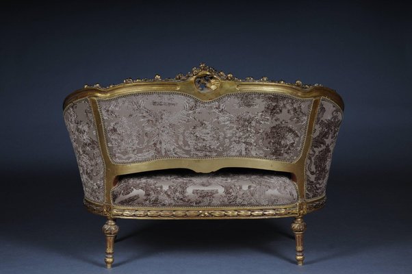 French Louis XVI Canapé Sofa-FLW-1401783