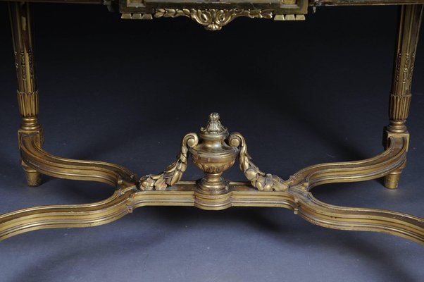 French Louis XVI Salon Table Gilded, 1910s-FLW-1402349