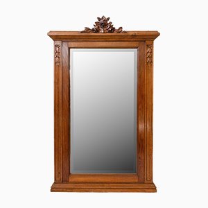 French Louis XVI Style Beveled Mantel Mirror, Early 20th Century-RIU-901301