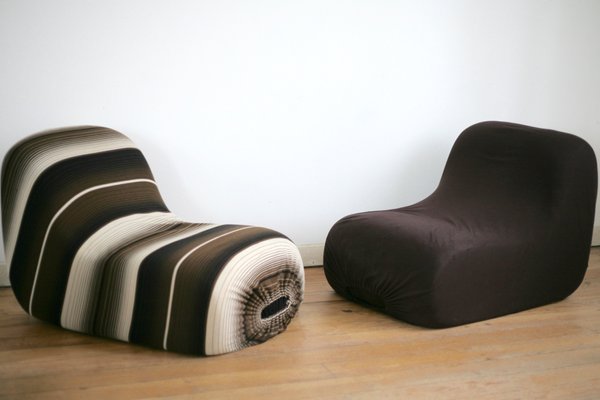 French Lounge Chairs by Pierre Cardin for Racine, 1970s, Set of 2-MAO-569666