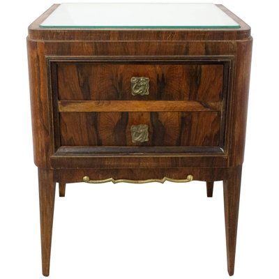 French Mahogany Nightstand, 1940s-RIU-795505