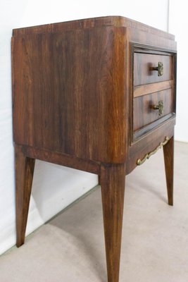 French Mahogany Nightstand, 1940s-RIU-795505